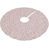 Weibliches Leopardenmuster Polyester Weihnachtsbaumdecke (Schrägansicht)