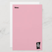 Weibliches Mädchen der feministischen Frauen ich Briefpapier (Vorne/Hinten)