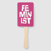 Weibliches Mädchen der feministischen Frauen ich Fächer (Vorderseite)