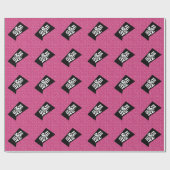 Weibliches Mädchen der feministischen Frauen ich Geschenkpapier (Flach)