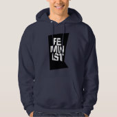 Weibliches Mädchen der feministischen Frauen ich Hoodie (Vorderseite)