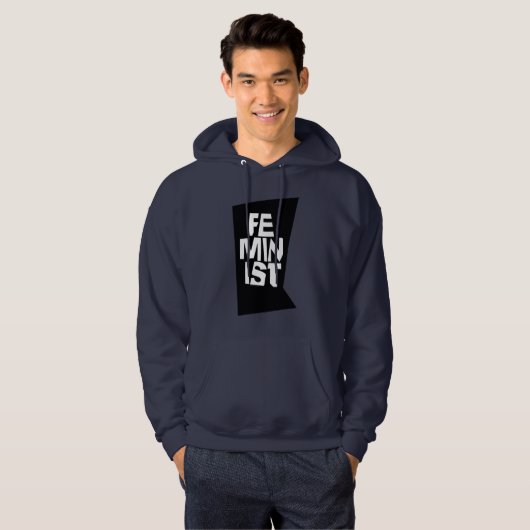 Weibliches Mädchen der feministischen Frauen ich Hoodie (Vorne ganz)