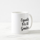 Weibliches Mädchen der feministischen Frauen ich Kaffeetasse (VorderseiteRechts)