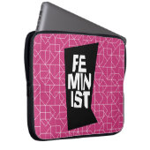 Weibliches Mädchen der feministischen Frauen ich Laptopschutzhülle (Vorne Rechts)