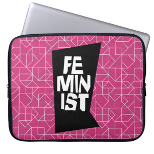 Weibliches Mädchen der feministischen Frauen ich Laptopschutzhülle