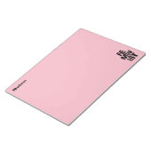 Weibliches Mädchen der feministischen Frauen ich Notizblock (angewinkelt)