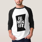 Weibliches Mädchen der feministischen Frauen ich T-Shirt (Vorderseite)