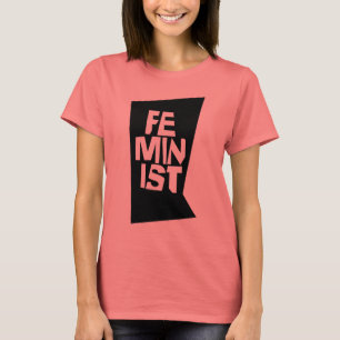 Weibliches Mädchen der feministischen Frauen ich T-Shirt