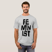Weibliches Mädchen der feministischen Frauen ich T-Shirt (Vorne ganz)