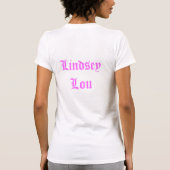 Weibliches Nichtpassen T-Shirt (Rückseite)