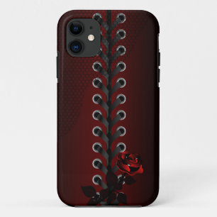 Weibliches Retro Spitze-Korsett iPhone 11 Hülle