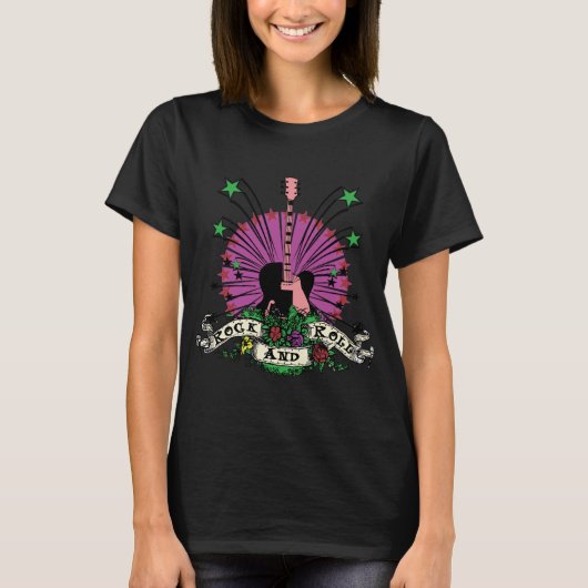 Weibliches Rock'n'Roll T-Shirt (Vorderseite)
