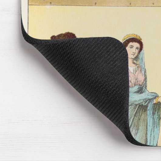 Weibliches römisches Kleid Mousepad (Ecke)