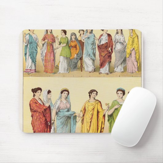 Weibliches römisches Kleid Mousepad (Mit Mouse)