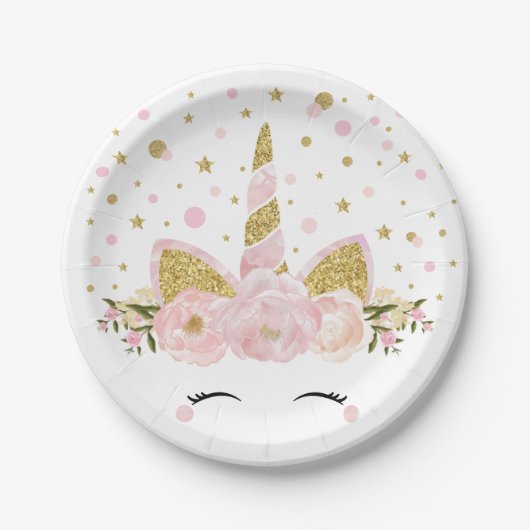 Weibliches rosa pappteller (Vorderseite)