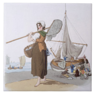 Weibliches Shrimper, "vom Kostüm von Fliese