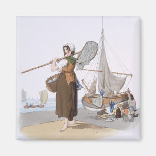 Weibliches Shrimper, "vom Kostüm von Magnet