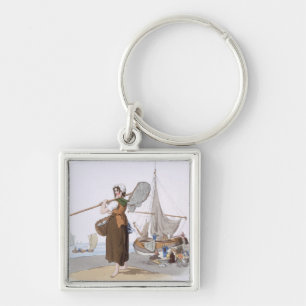 Weibliches Shrimper, "vom Kostüm von Schlüsselanhänger