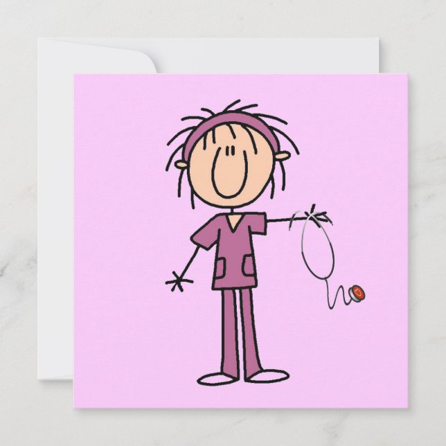 Weibliches Strichmännchen T - Shirt und Geschenke (Vorderseite)