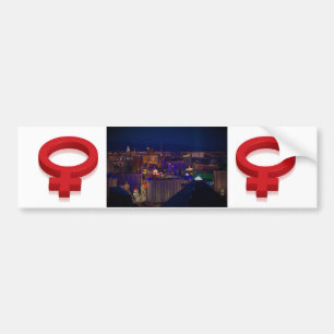 WEIBLICHES SYMBOL LAS VEGAS AUTOAUFKLEBER