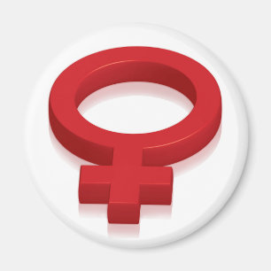 WEIBLICHES SYMBOL MAGNET