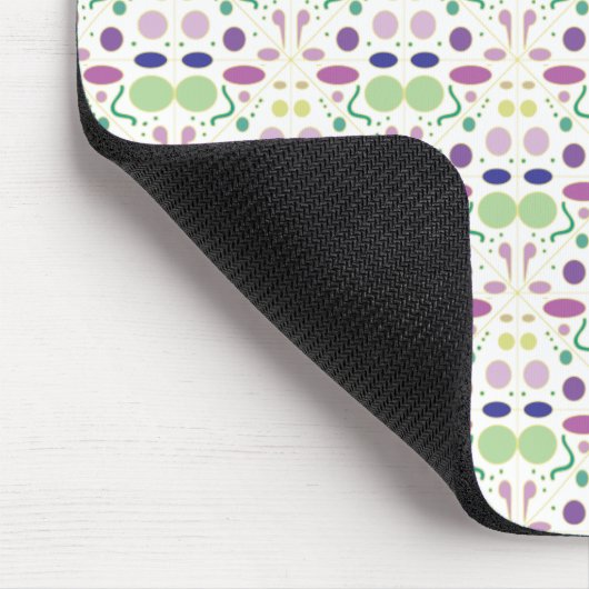 Weibliches und hübsches Polka-Punkt-Muster Mousepad (Ecke)