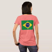 Weibliches Unterhemd I love Brasilien (Schwarz voll)