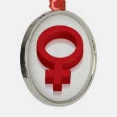 WEIBLICHES VORHERRSCHAFT-SYMBOL ORNAMENT AUS METALL (Rechts)