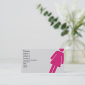 Weibliches Zeichen - Geschäft Visitenkarte (Stehend Vorderseite)