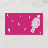 Weibliches Zeichen - Geschäft Visitenkarte (Rückseite)