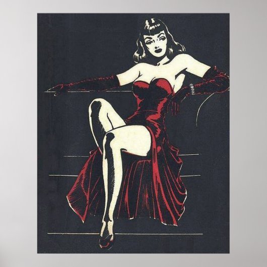 Weiblichkeit der 40er Jahre Poster (Vorne)