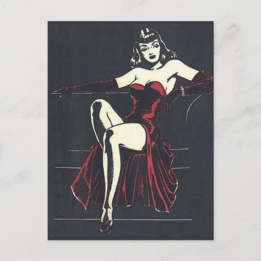 Weiblichkeit der 40er Jahre Postkarte (Vorderseite)