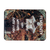 Weiblichkeit Flexibles Foto Magnet mit Wald (Horizontal)