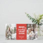 Weiblichstes Jahr 2020 Spaß Rot Feiertagskarte (Stehend Vorderseite)