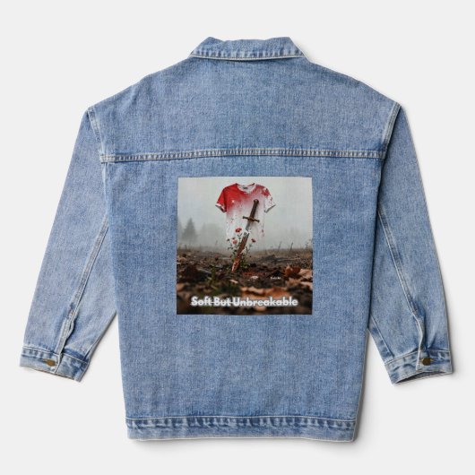 Weich, aber unzerbrechlich jeansjacke (Rückseite)