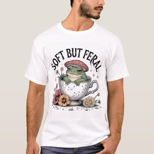 Weich, aber Wild Frosch sind T-Shirt (Vorderseite)