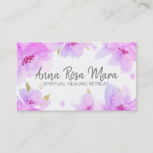 *~* weich abstrakter moderner Mit Blumenwatercolor Visitenkarte