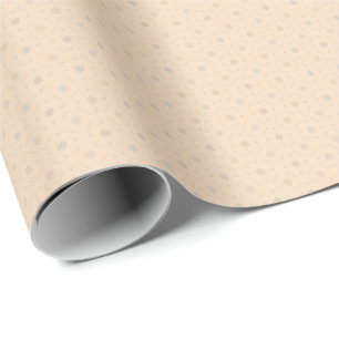 Weich beige Blossom Wrap - Subtile Blumen Elegante Geschenkpapier