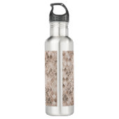 Weich Beige Brown Mermaid Scales Glam 1 Edelstahlflasche (Rückseite)