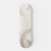 Weich beige Feather Palm Bliss 1 Skateboard (Vorderseite)
