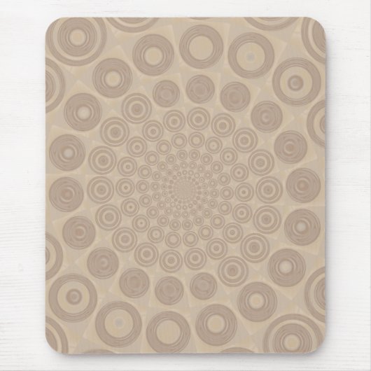 Weich Beige gewundenes Mousepad (Vorne)
