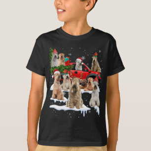 Weich beschichtetes Wheaten Terrier Red Truck Chri T-Shirt
