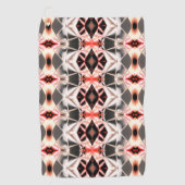 Weich bis dunkel rapport, rötlicher Lachs bis grau Golfhandtuch (Vorderseite)