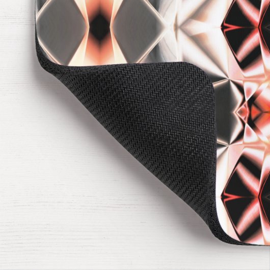 Weich bis dunkel rapport, rötlicher Lachs bis grau Mousepad (Ecke)