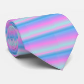 Weich blass Regenbogen Krawatte (Gerollt)