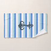 Weich blau, Anker der Marine Badhandtuch Set (Handtuch)