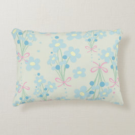 Weich Blau & Rosa Harmonie Dekokissen