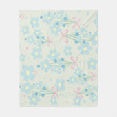 Weich Blau & Rosa Harmonie Fleecedecke (Vorderseite)