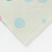 Weich Blau & Rosa Harmonie Fleecedecke (Ecke)