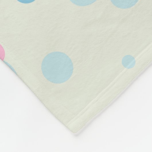 Weich Blau & Rosa Harmonie Fleecedecke (Ecke)